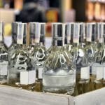 Bottles of Fake Vodka were Seized by alcohol enforcement polic