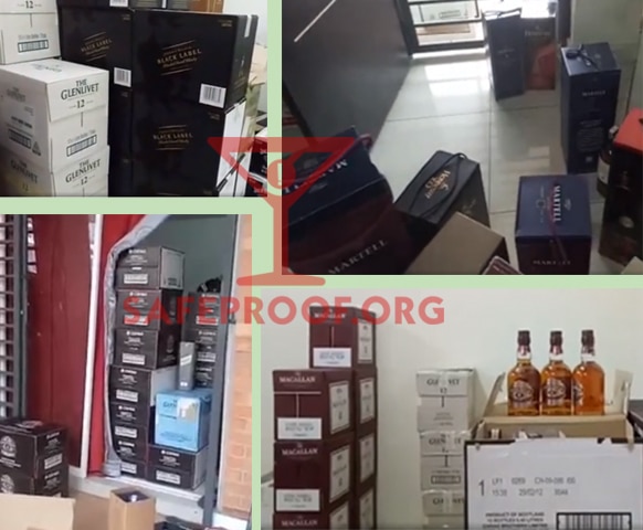 Fake Branded Liquor Cases