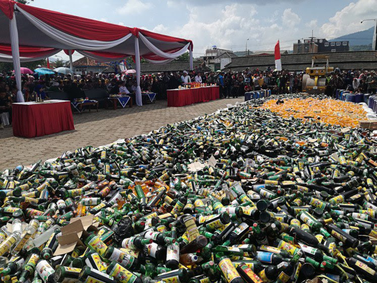 Indonesia Embarks on Large Scale Bootleg Liquor Eradication