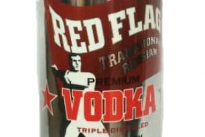 Red Flag Vodka bottle