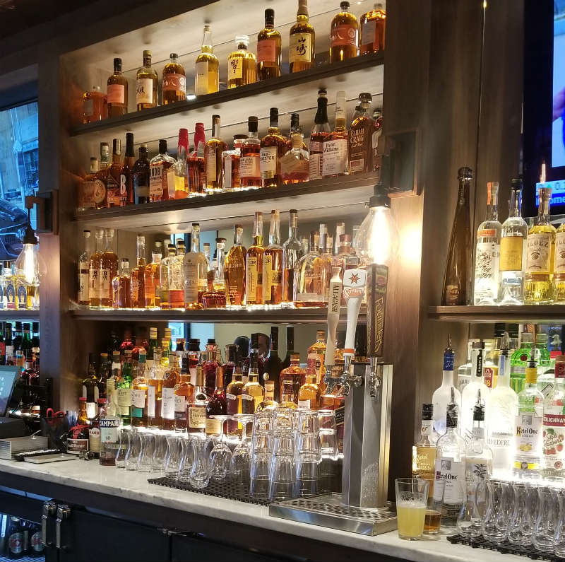 Bar expensive brand Spirits
