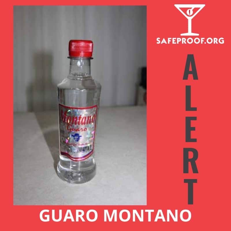 Montano Guaro Costa Rica Methanol bottles