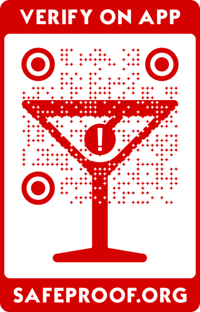 QR Code for Bottle Authentication by SafeProof