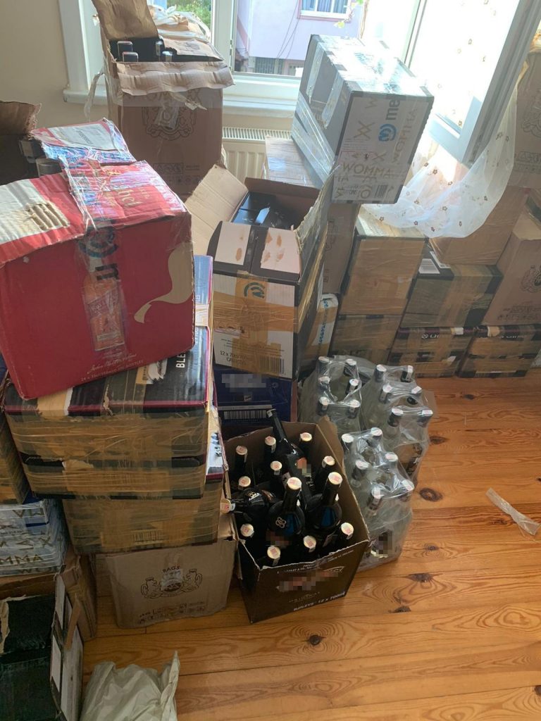 Cases of counterfeit alcohol seized